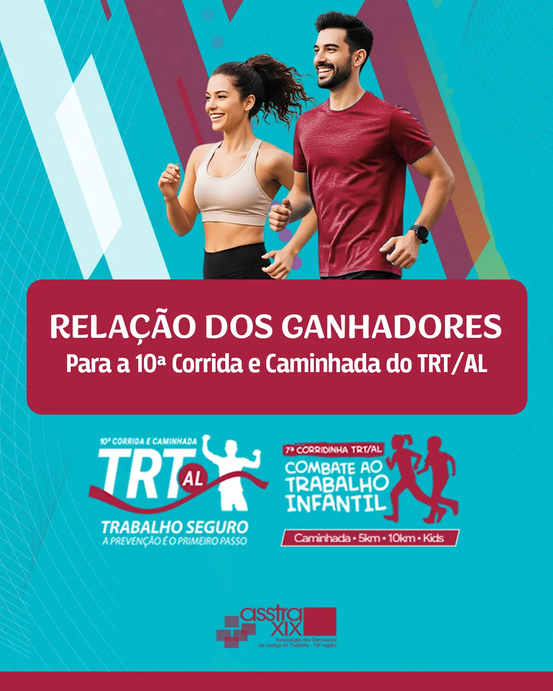 ASSTRA divulga os contemplados no sorteio de inscrições para a 10ª Corrida TRT/2026