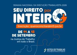 TRT-AL sedia abertura da 16ª Semana Nacional de Execução Trabalhista